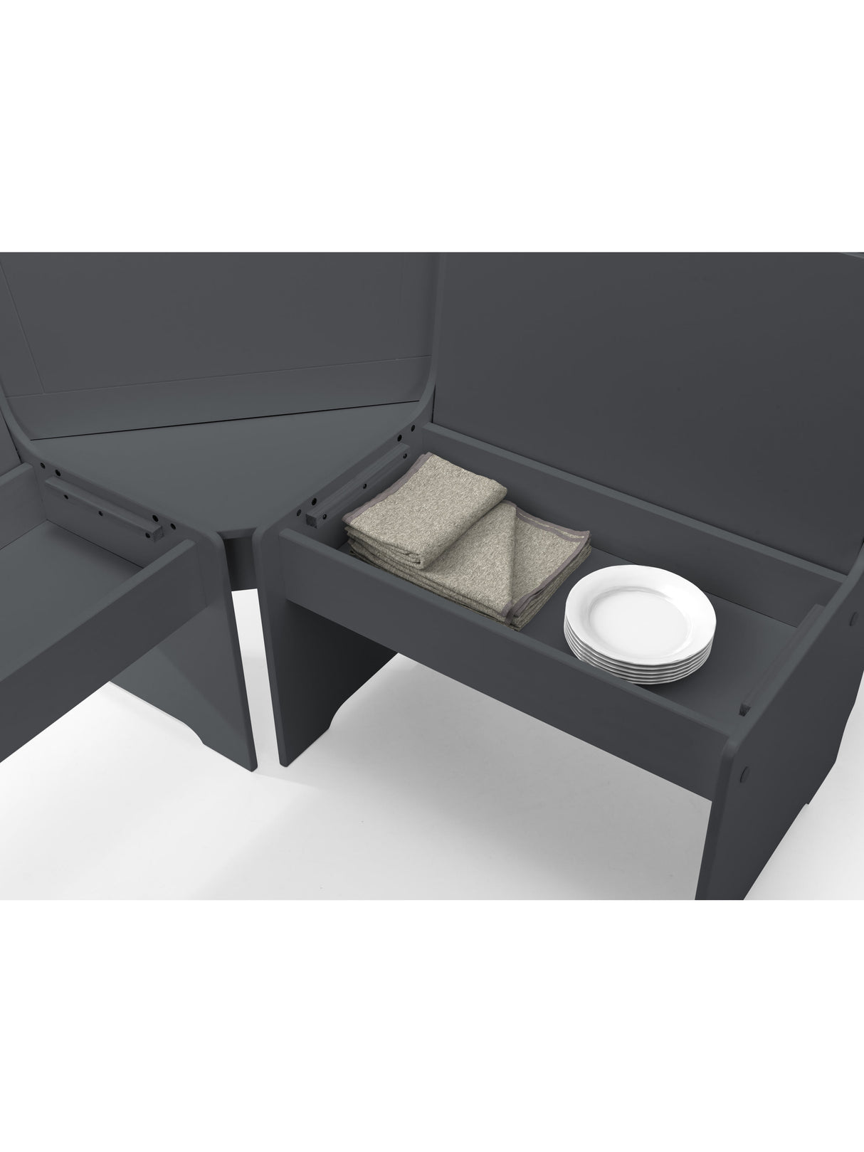 Newport Corner 5 Seater Dining Set with Storage Bench