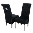 Emma Dining Chair in Black Velvet