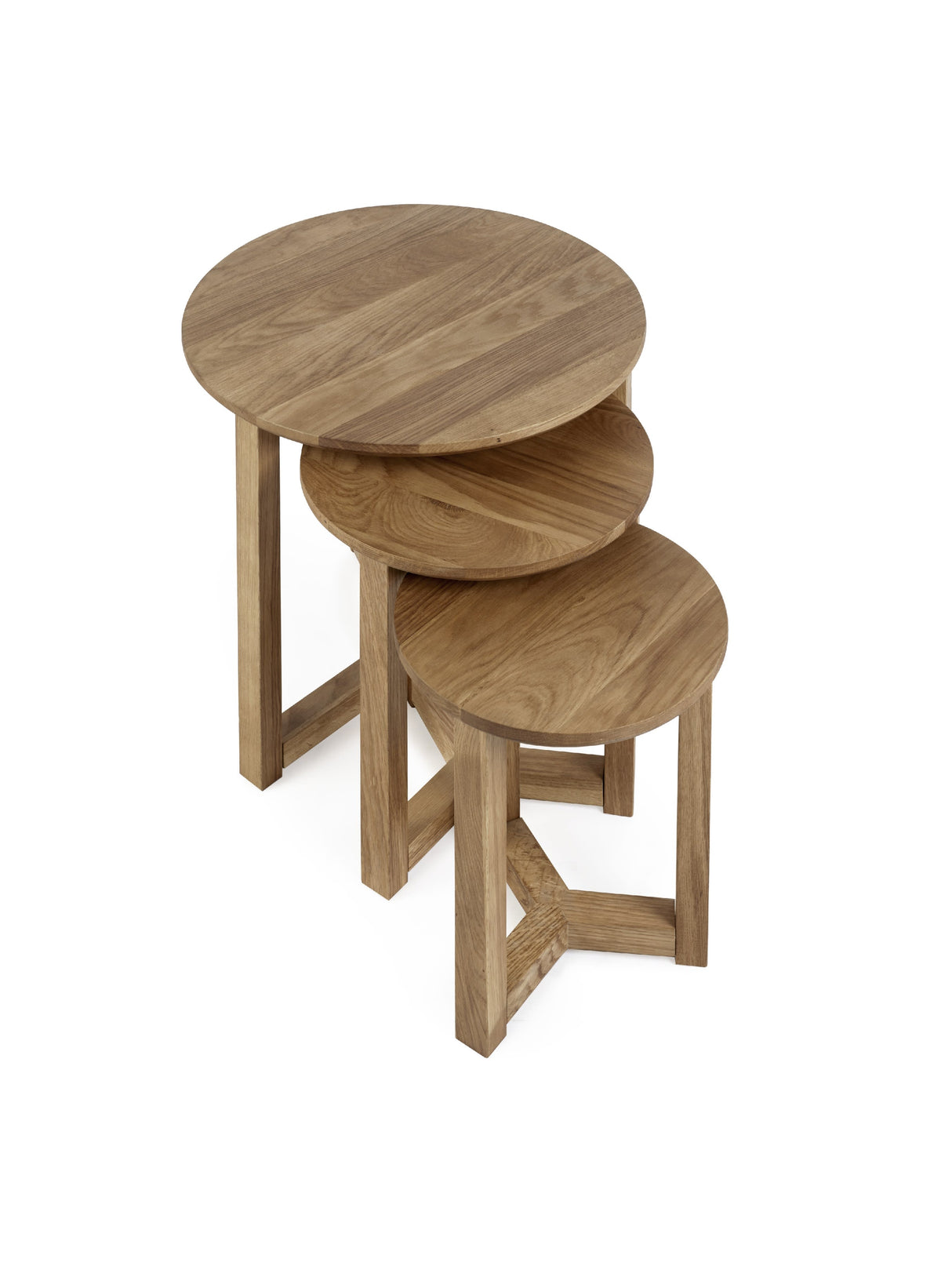 Nidri Round Nest of 3 Side Tables