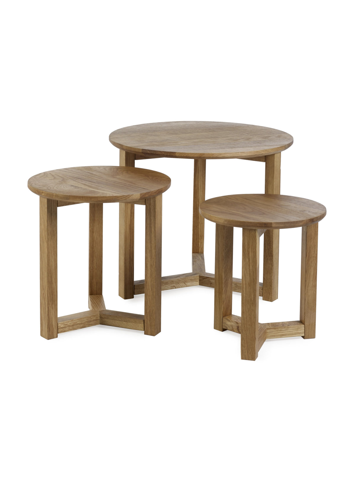 Nidri Round Nest of 3 Side Tables