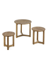 Nidri Round Nest of 3 Side Tables