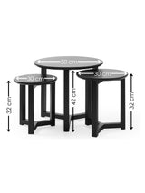 Nidri Round Nest of 3 Side Tables