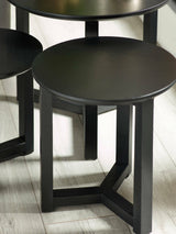 Nidri Round Nest of 3 Side Tables