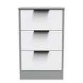 Nashville 3 Drawer Bedside Cabinet