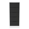 Nashville 5 Drawer Bedside Cabinet