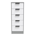 Nashville 5 Drawer Bedside Cabinet