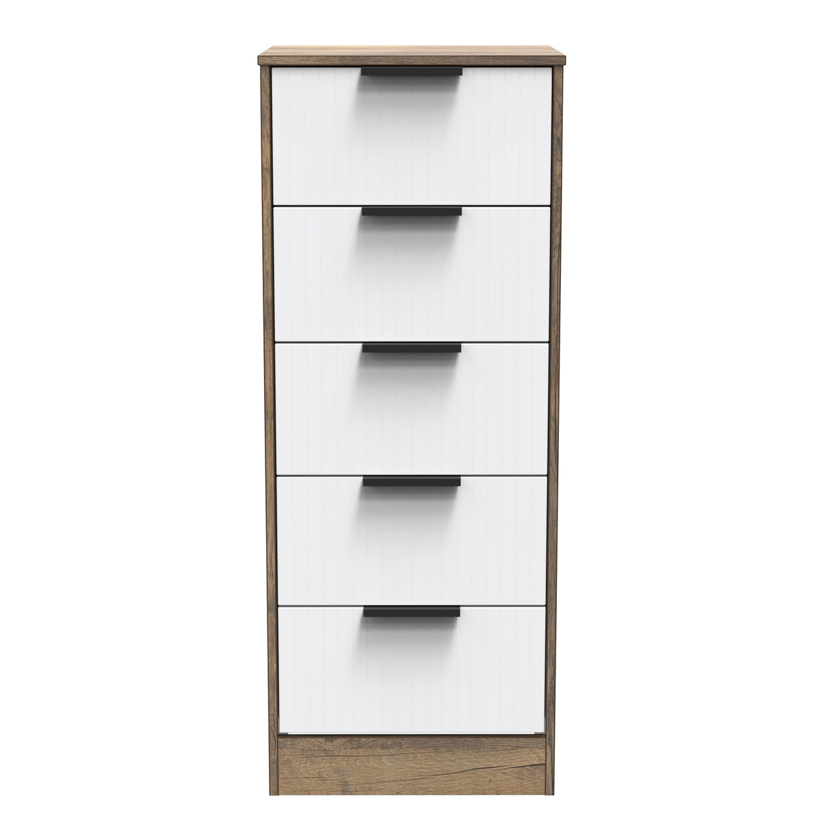 Nashville 5 Drawer Bedside Cabinet