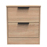 Nashville 2 Drawer Bedside Cabinet