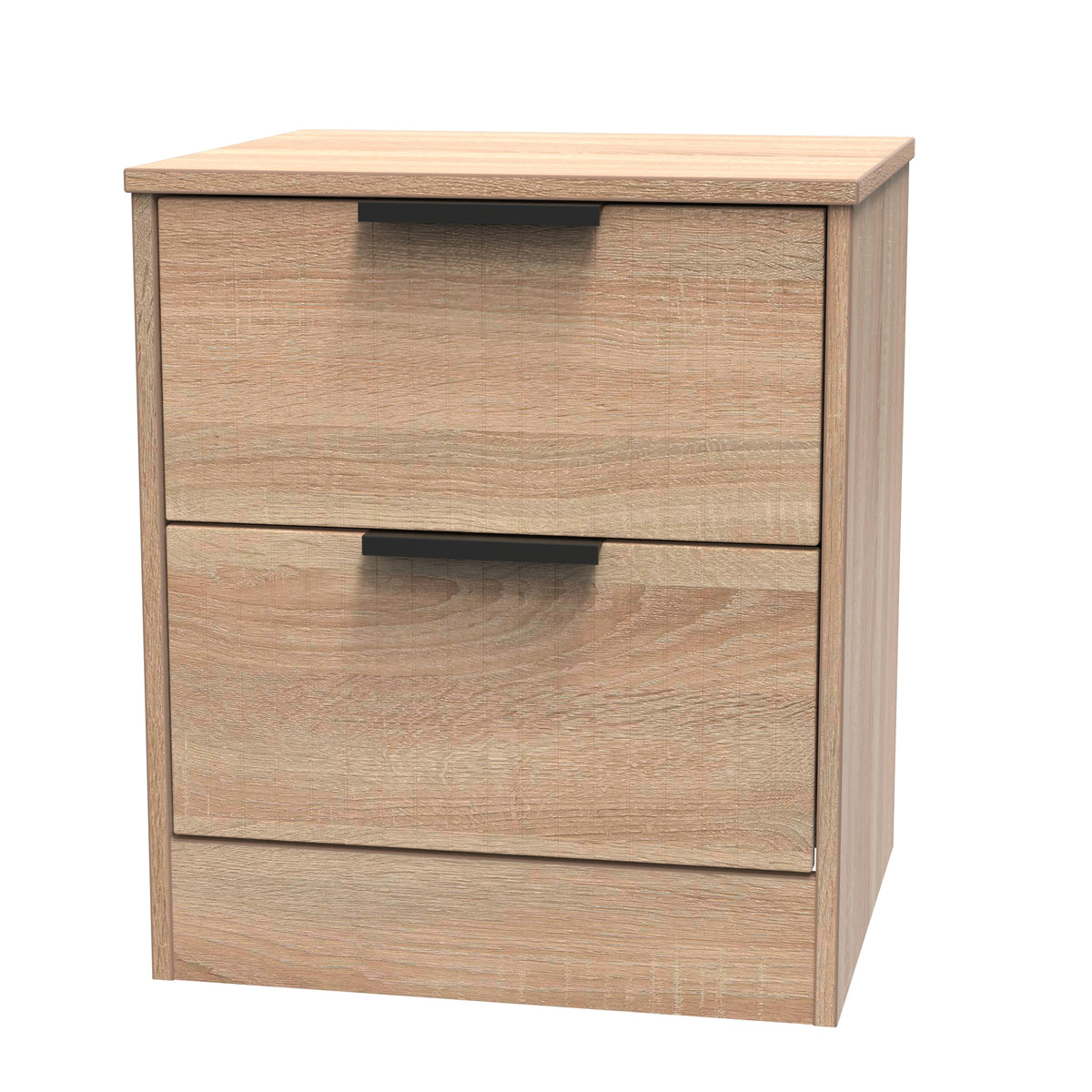 Nashville 2 Drawer Bedside Cabinet