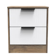 Nashville 2 Drawer Bedside Cabinet