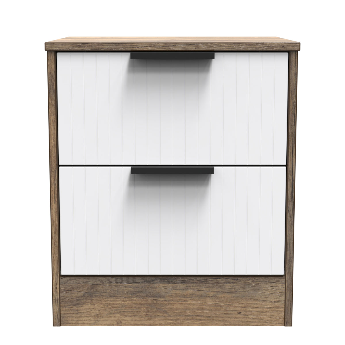 Nashville 2 Drawer Bedside Cabinet