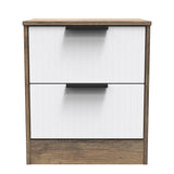 Nashville 2 Drawer Bedside Cabinet