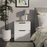 Nashville 2 Drawer Bedside Cabinet