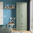 Nashville Tall 2 Drawer Wardrobe