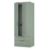 Nashville Tall 2 Drawer Wardrobe