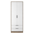 Nashville Tall 2 Drawer Wardrobe
