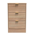 Nashville 3 Drawer Bedside Cabinet