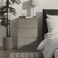 Nashville 3 Drawer Bedside Cabinet