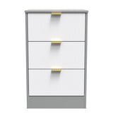 Nashville 3 Drawer Bedside Cabinet