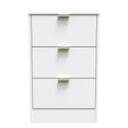 Nashville 3 Drawer Bedside Cabinet