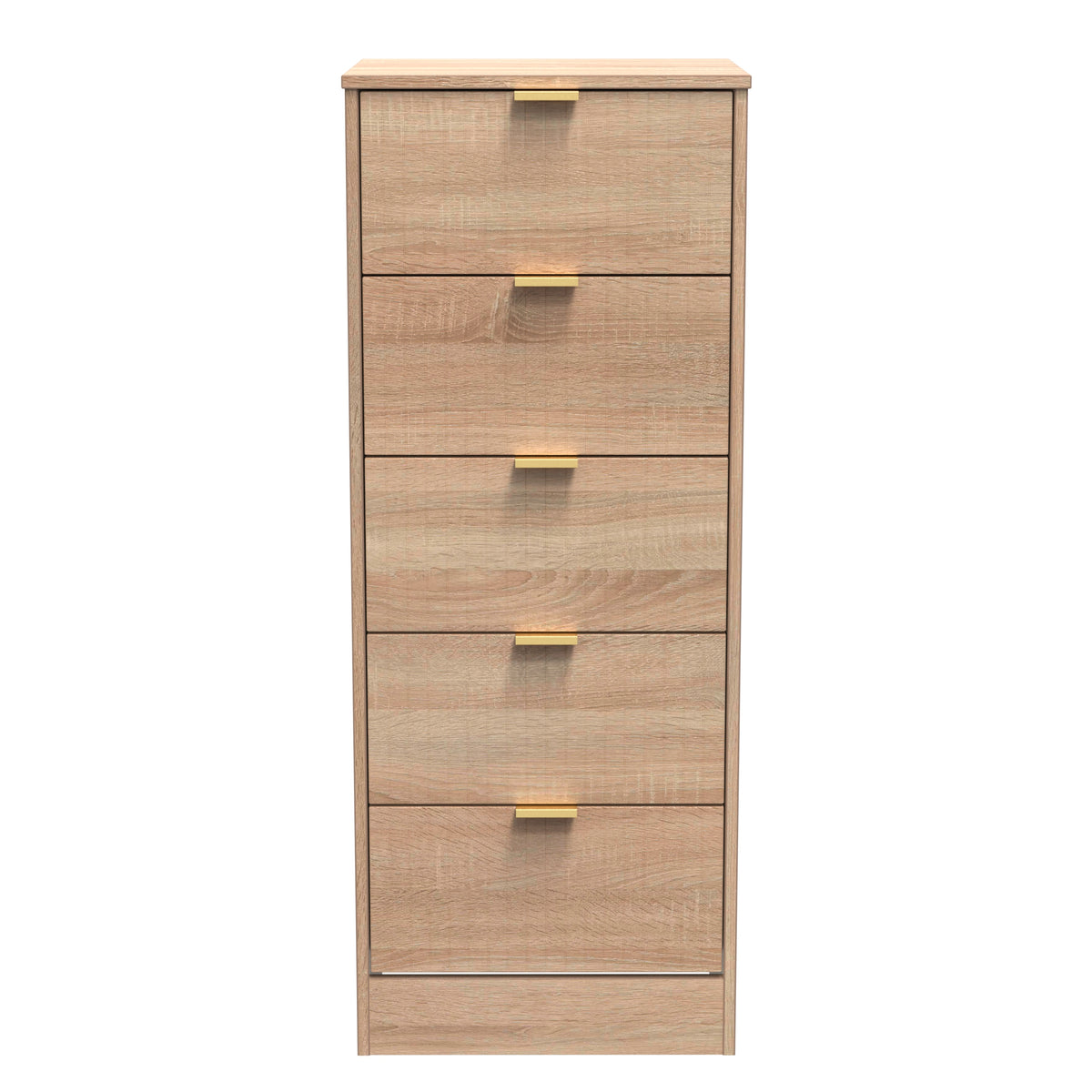 Nashville 5 Drawer Bedside Cabinet
