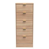 Nashville 5 Drawer Bedside Cabinet