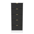 Nashville 5 Drawer Bedside Cabinet