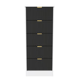 Nashville 5 Drawer Bedside Cabinet