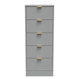 Nashville 5 Drawer Bedside Cabinet