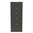 Nashville 5 Drawer Bedside Cabinet