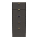 Nashville 5 Drawer Bedside Cabinet