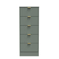 Nashville 5 Drawer Bedside Cabinet