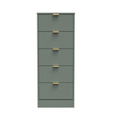 Nashville 5 Drawer Bedside Cabinet