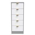 Nashville 5 Drawer Bedside Cabinet