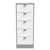 Nashville 5 Drawer Bedside Cabinet