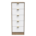 Nashville 5 Drawer Bedside Cabinet