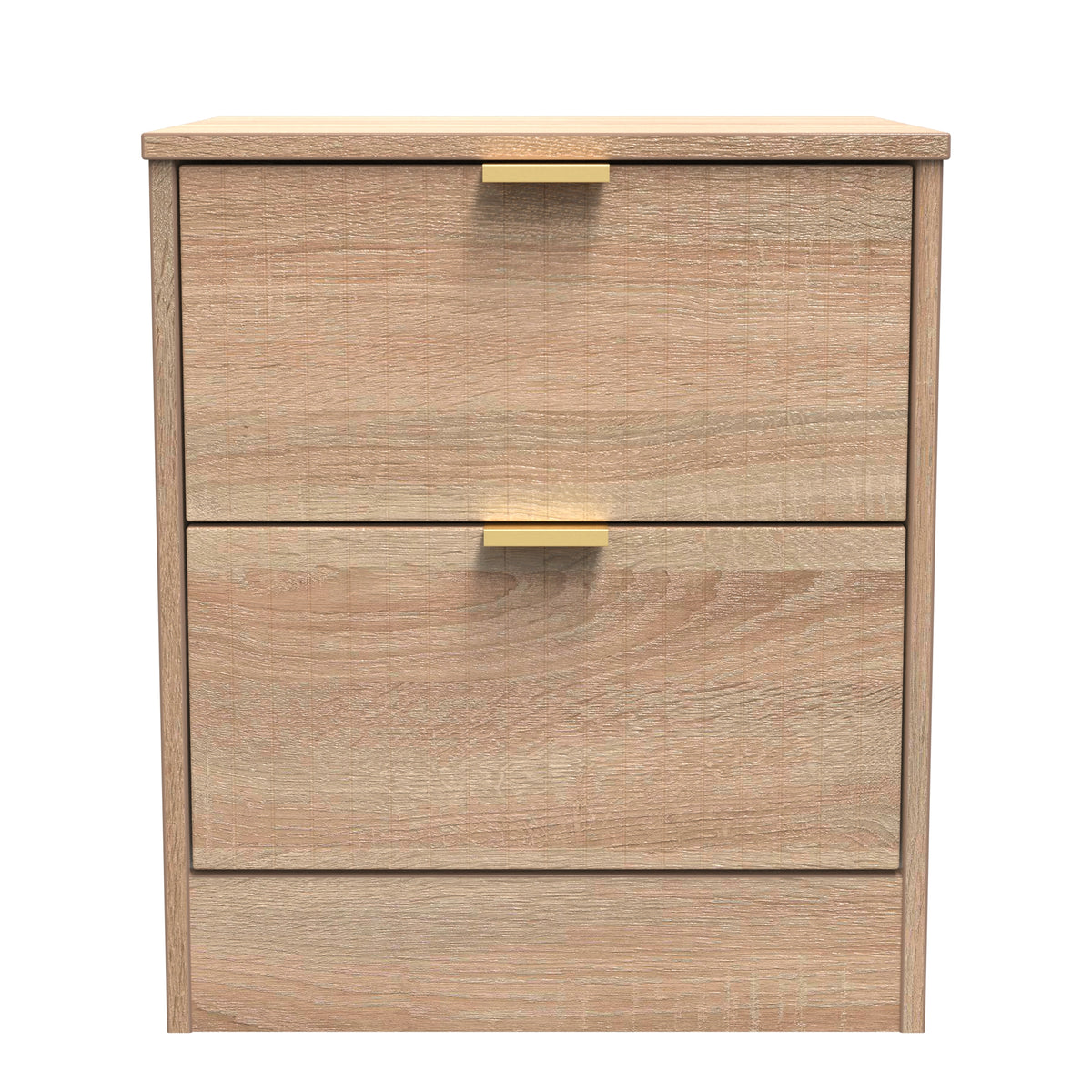 Nashville 2 Drawer Bedside Cabinet