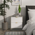 Nashville 2 Drawer Bedside Cabinet