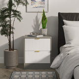 Nashville 2 Drawer Bedside Cabinet