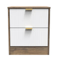 Nashville 2 Drawer Bedside Cabinet