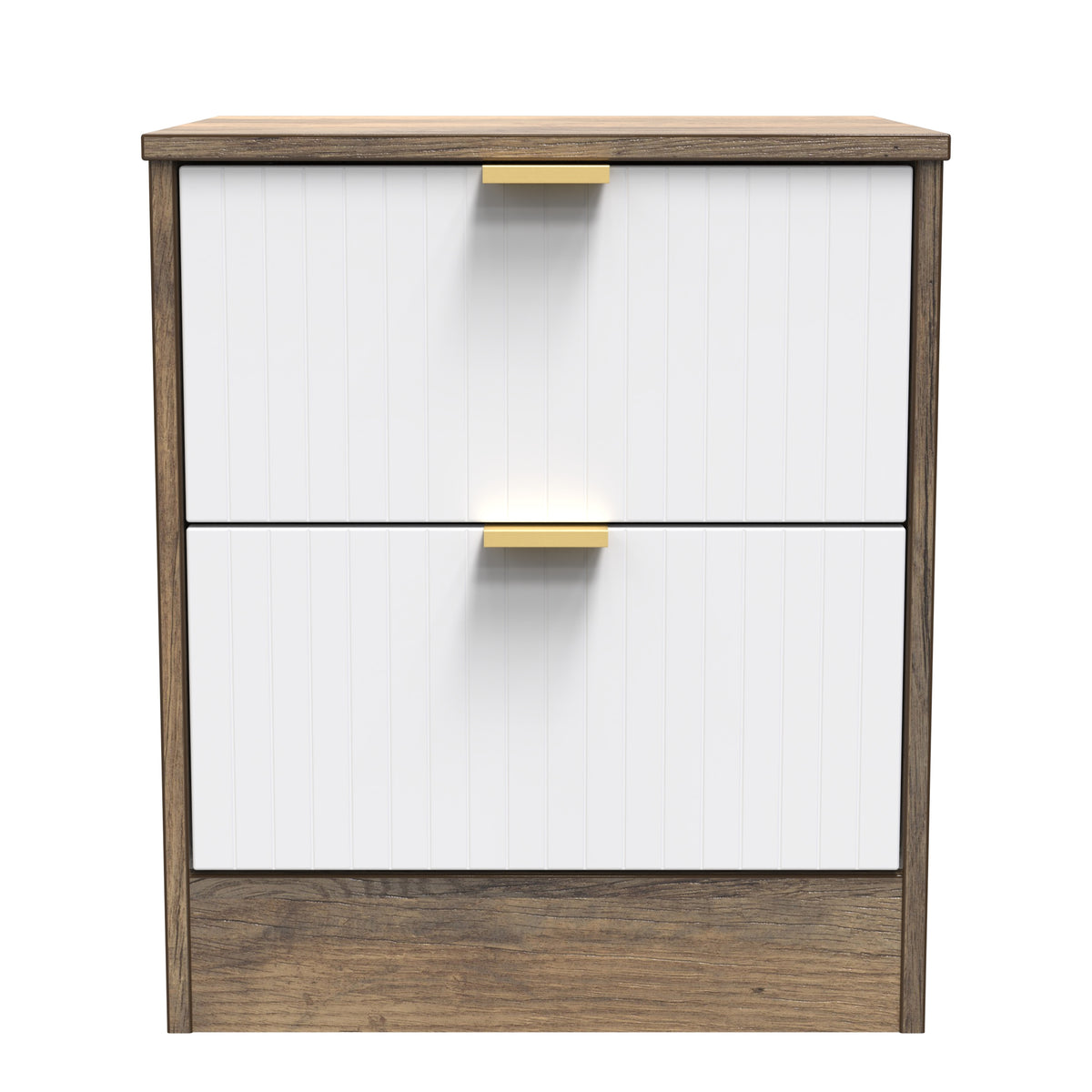 Nashville 2 Drawer Bedside Cabinet