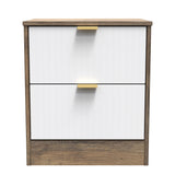 Nashville 2 Drawer Bedside Cabinet