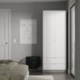Nashville Tall 2 Drawer Wardrobe