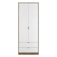 Nashville Tall 2 Drawer Wardrobe