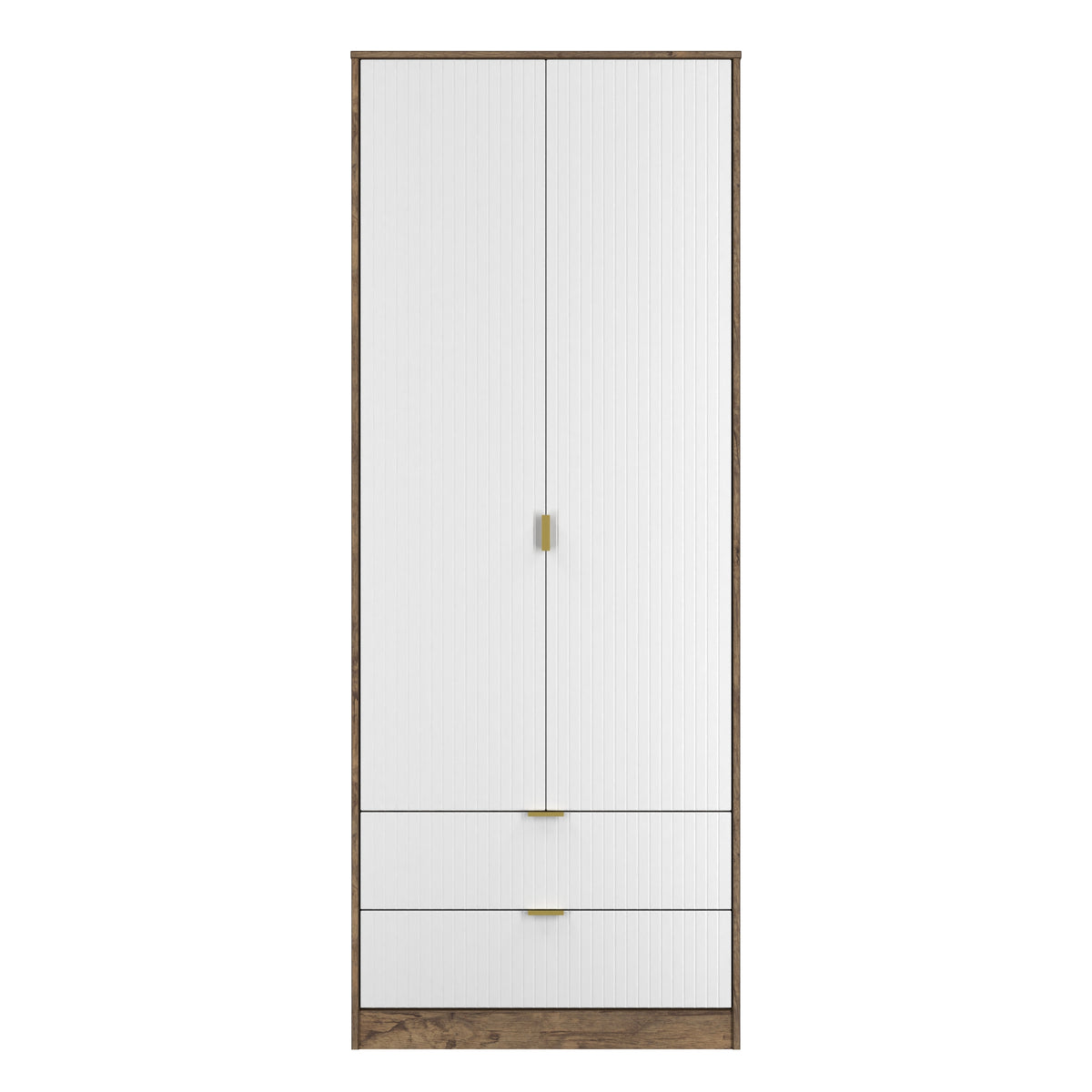 Nashville Tall 2 Drawer Wardrobe