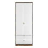 Nashville Tall 2 Drawer Wardrobe