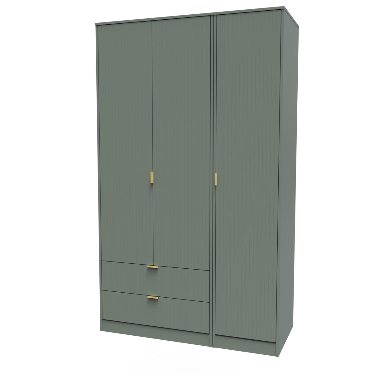 Nashville Tall Triple 2 Drawer Wardrobe