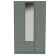 Nashville Tall Triple 2 Drawer Mirrored Wardrobe