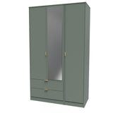 Nashville Tall Triple 2 Drawer Mirrored Wardrobe