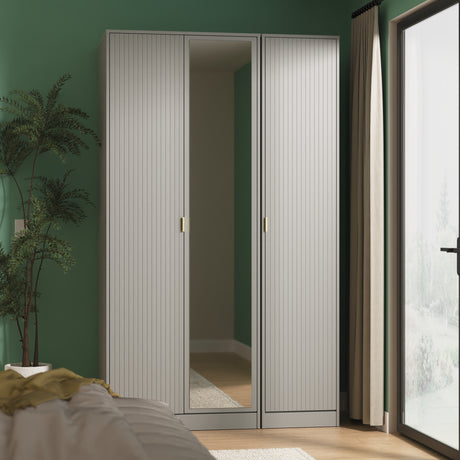 Nashville Tall Triple Mirrored Wardrobe